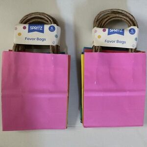 12 Spritz multicolor party favor bags NWT